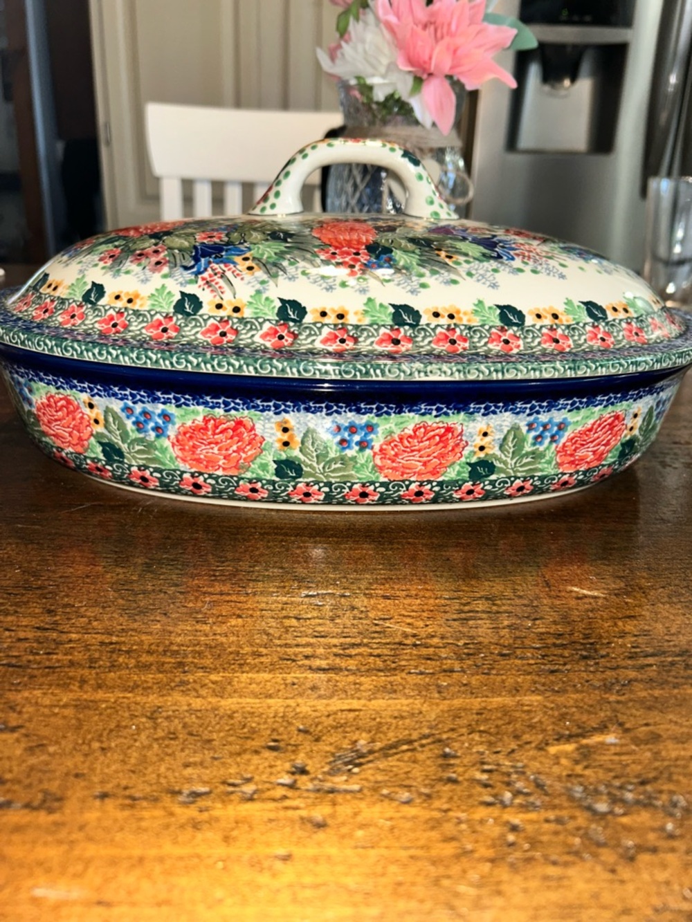 Boleslawiec Unikat Enchanted Haven Limited Edition Covered Casserole 14x10